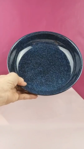 จานเซรามิค จานก้นลึก จานมีขอบ จานสไตล์ญี่ปุ่น จาน 8.5 นิ้ว