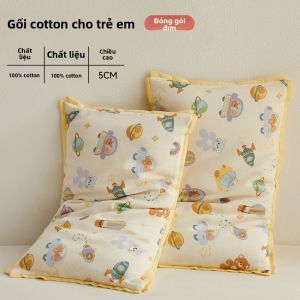 KAMONI | Gối Bông Tự Nhiên 100% Cotton Cho Trẻ 1-3 Tuổi