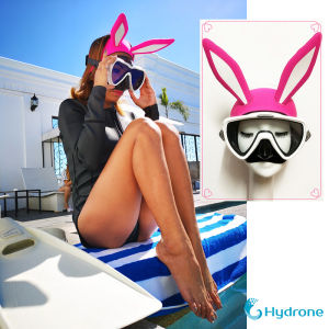 Hydrone Pink Rabbit Diver Cartoon Diving Hair Band Hair Band Diving Head Cover Ear Protector Sun Protection Keeping Warm