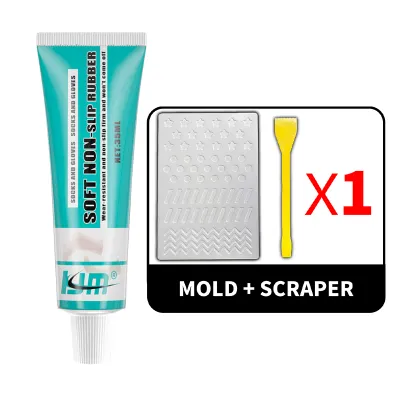 35ml Flexible Anti-Slip Adhesive Gel - Soft Non-Slip Rubber for Socks and Gloves Wear-Resistant Firm Hold Easy to Apply