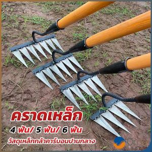 Orna ฟันคราดหญ้า คราดเหล็ก คราดหญ้า คราดทำสวน มีดจอบ คาดหญ้า คาดหญ้าเหล็ก 6 ฟัน 5 ฟัน 4 ฟัน Hoe