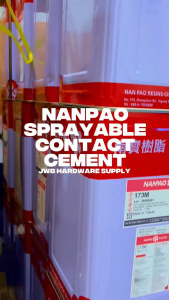 Nanpao Sprayable Contact Cement 15 KG - Adhesive for Woodworking