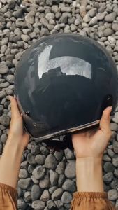 Helm Bogo Dewasa List Chrome Identik Cargloss SNI Free Kaca Bebas Pilih (Packing Kardus + Buble)