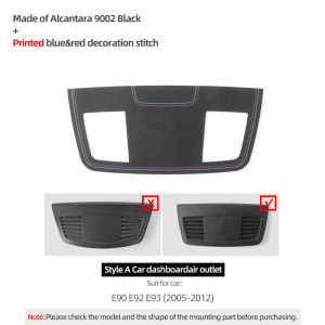 ALCANTARA | For BMW E90 E92 E93 Made of Alcantara/Carbon Fiber Leather Dashboard Air Vent Outlet Panel Trim Sticker Car Interior Accessories