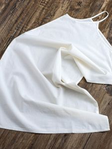 Summer 2025 Womens Cotton Linen Dress Loose Base Mid-Length New Style Camisole Inner Wear Vest Lady Skirt Commute Style Pure Color