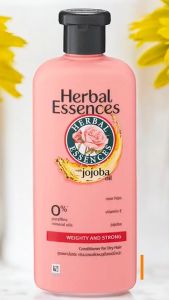 Herbal Essences 400ml Conditioner And Shampoo For Dry Hair Weighty And Smooth Konditioner With Jojoba Oil And Camelia Hot Oil Menutrisi Rambut Kering