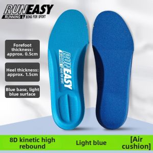 RUNEASY | Shock Absorbing Sweat Absorption Anti-odor Insoles for Sports Shoes