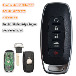 Keyecu 4 Button Smart Remote Key Proximity Fob for Nissan Kicks Rogue Pathfinder 2022 2023 2024 433MHz 4A 285E3-6RA5A KR5TXPZ3