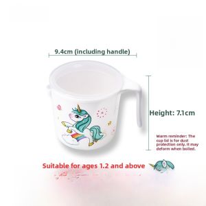 Childrens Learning to Drink Cup Milk Water Cup Student Mouth Washing Cup with Handle Home Baby Cup Disposable Melamine Cup