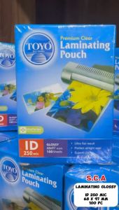 Laminating Toyo ID Card 68 x 97mm 250mic Isi 100 Lembar