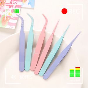 Nhíp Nhọn Thẳng Và Cong Cho Srapbooking Miếng Dán Nối Mi-Miếng Dán Móng Tay Miếng Dán Đá Quý Kim Cương Giả Y