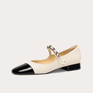 French Style round Head Mary Jane Flat Bottom Womens Shoes Small Size Summer Match Skirts Korean Style Fashion Single Shoes