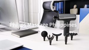 Philips Massage Gun Electronic Massager Vibration Fascial Gun Muscle Relaxation 6 Massage Heads