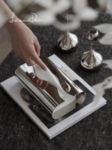 LAMOME DECO | Luxury Stainless Steel Tissue Box