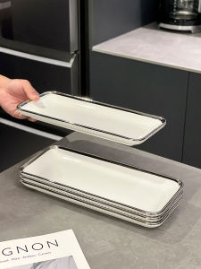 Đĩa Trang Trí Sáng Tạo Bằng Gốm Dài Đơn Giản Đĩa Sushi Đĩa Tráng Men Đĩa Trang Trí Đĩa Trang Trí Ăn Tối Đĩa Trang Trí Ăn Sáng Đĩa Trang Trí