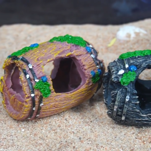 Aquarium Decoration Oil Barrel Lively Vibrant Color Touch Fish Tank Shelter