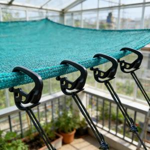 50/100pcs Shade Netting Hooks for Outdoor / Heavy Duty Plastic Tent Cloth Hook Clips / Multi-purpose Hanging Clamp Buckle / Greenhouse Accessories