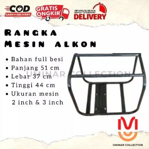 Rangka Sasis Frame Mesin Pompa Air Alkon Irigasi Bensin Ukuran 2inch & 3inch TERMURAH