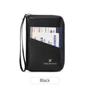 New Retro Passport Bag for Men and Women RFID Fashionable Passport Cover Multifunctional PU Leather Passport Clip Travel Accesso