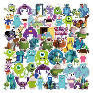 Waterproof Stickers 50pcs Monster University Three-Eyed Monster Fridge Water Cup Journal Luggage Insulated Cup Helmet Notebook Mobile Tablet Guitar Fish Tank Electric Vehicle Cute
