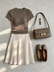 QINGMUZI | Stylish Slimming Summer Dress Set