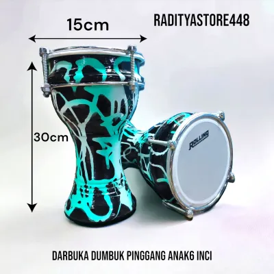 darbuka anak dumbuk pinggang mini ukuran 6 inci murah