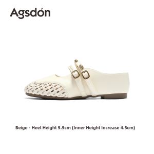 Agsdon | Breathable Thick-Soled Half Slippers for Women