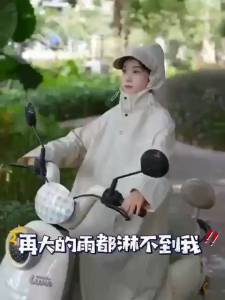 EASY SHOP Long Raincoat Rain Cape Waterproof Hood Rain Coat Rain Poncho