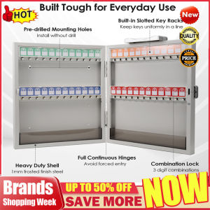 ⭐Bangkok⭐48/60/72คีย์ตู้เก็บกุญแจการจัดการกุญแจติดผนังกุญแจขนาดใหญ่กล่องล็อค