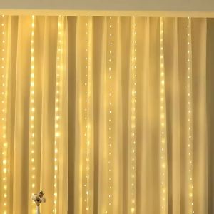 Curtain Light LED Indoor/Outdoor Waterproof 300leds Garland Decoration String Lights Yard Christmas Fairy Garland String Lights