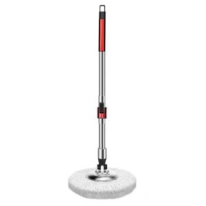 Automatic Single Pole Rotating Mop Head Dewatering No Hand Wash Universal Replacement Part Stainless Steel Pole Household Cleaning Tool