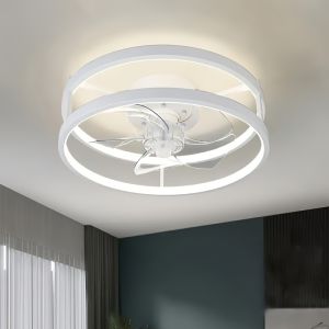 Bedroom Fan Light Ceiling Fan with Light High Wind Power Sealing Fan LED Lighting Integrated Ceiling Lamp Fans for Home Living