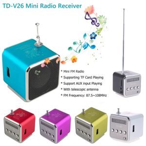 🎁 【Readystock】 + FREE Shipping 🎁 [XS] TD-V26 Mini Radio FM Digital Portable Speakers w/Receiver Support TF Card