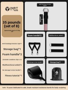 INRT | Home Fitness Resistance Bands for Pilates Glute and Leg Workout