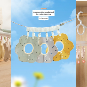 ECOCO Portable Drying Rack - Rak Jemur Lipat Travel Rak Jemuran Portabel Rak Gantung Baju Ringkas Rak Jemur Stylish untuk Perjalanan Jemuran Travel Anti Ribet Rak Gantung Serbaguna Rak Gantung Baju Travel