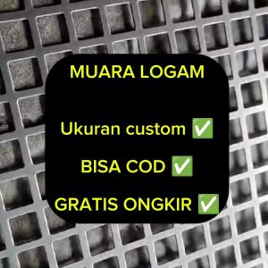 plat ram speaker motif lubang bulat 5mm 30 cm x 70 cm
