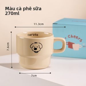CAROTE | Cốc Cà Phê Quà Tặng Cho Đôi Tình Nhân cho Văn Phòng và Nhà