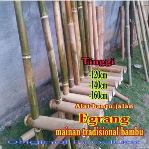 Mainan Tradisional Egrang Bambu/Mainan Anak/Jujungkungan/Mainan Bambu