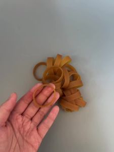 90pcs High Elasticity Rubber Band Yellow Color Rubber Bands Storage Sealing Stretchable Thick Elastic Office File Bands Bands