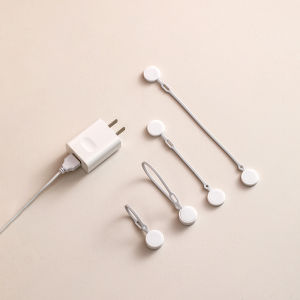 Silicone Magnetic Cable Tie Cord Manager Charging Cable Headset Winder Computer Desktop Buckle Ratchet Tie down Data Cable Storage