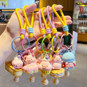 52TOYS | Cute Lulu Piggy Dessert Basque Donut Macaron Cookies Cartoon Keychain Backpack Wallet Earphones Car Decoration Acg Pendant Gift