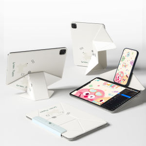 Zoyu | Universal iPad Cover with Adjustable Stand Magnetic Dual-side Clamp Full-body Shockproof Pen Slot Support