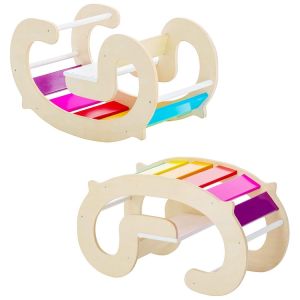 Balance Climbing Interactive Wooden Childrens Rocking Chair