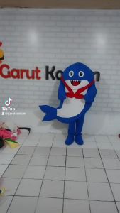 Kostum Maskot Badut Shark Ikan Hiu Setelan Lucu Karnaval