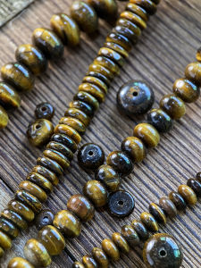 Natural Tiger Eye Stone Beads 468mm Abacus Spacer Loose Beads Handmade DIY Bracelet Necklace Jewelry Accessories Material S105
