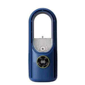 Quạt Điện Không Cánh USB Di Động Với 6 Tốc Độ Hẹn Giờ Im Lặng Quạt Làm Mát Cầm Tay Dùng Cá Nhân
