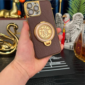 Ultra-Thin Ultra-Light Anti-Fall  15Promax 16Pro 14Pro 13 12PM Full Cover Protective Case with Wealth Brining Top And Electroplated Tree Skin Pattern