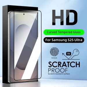 Kính Cường Lực Viền Cong Bảo Vệ Toàn Màn Hình Cho Samsung Galaxy S25 Ultra Full Màn Miếng dán màn hình