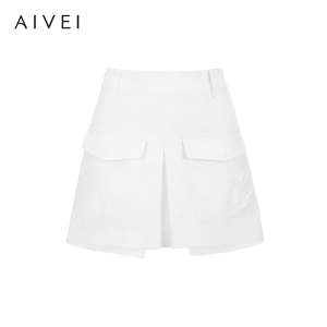 AIVEI | Wide Leg Slimming Casual Workwear White Shorts
