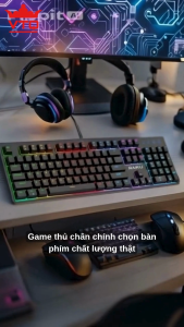 Bàn Phím Cơ Gaming Raiku L1000L3000 LED RGB Dành Cho Game Thủ- Blue Switch- Hàng Chính Hãng 100%